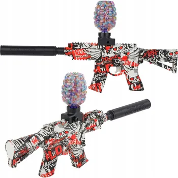 Dětská zbraň Puška Plastová vícebarevná 14,5 cm na gelové kuličky