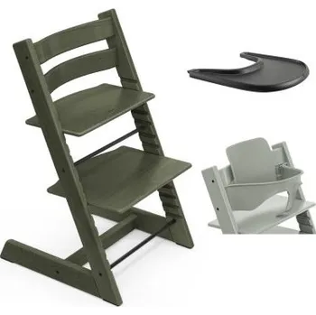 Dětské zboží Stokke Tripp Trapp Set Židlička + Baby set + Pultík - Limited Marble Green/Black