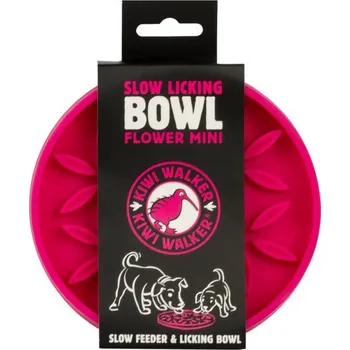 Miska pro psa Kiwi Walker Flower Mini Slow-Licking Bowl, růžová