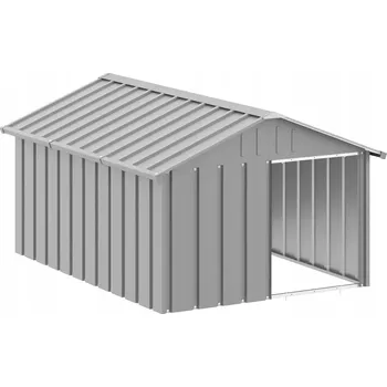 Bouda pro psa Bouda pro psa, šedá, 116,5x153x81,5 cm, ocel