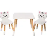 bHome Dětský stůl s židlemi - Kočička