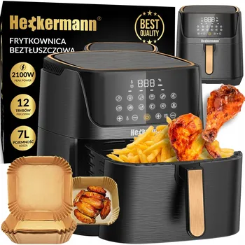 fritéza Beztuková fritéza Heckermann Air Fryer 2100W 2100 W 7 l
