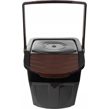 Odpadkový koš Koš na tříděný odpad EcoBox 1 hnědý