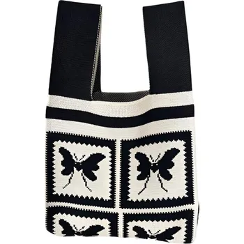 Kabelka ANNAM Tote bag černý motýl 36 × 20 cm