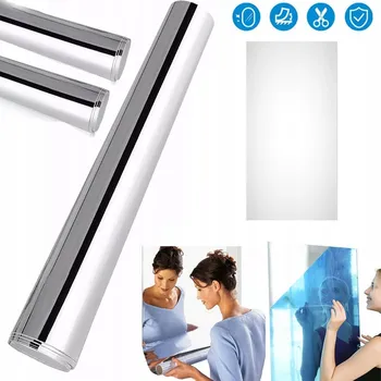 Zrcadlo SAMOLEPICÍ ZRCADLO FÓLIE NA ZEĎ, NÁBYTEK, SAMOLEPICÍ 200X60CM