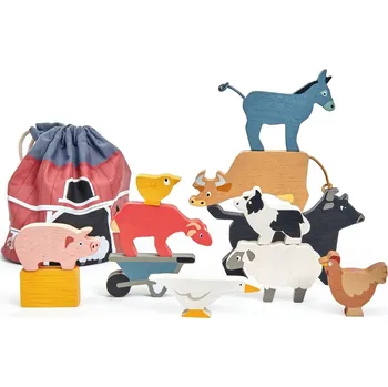 ostatní stavebnice Tender Leaf Sada balančních zvířátek Stacking Farmyard