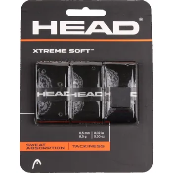 Míčový sport HEAD Multipack 4 ks XtremeSoft 3 overgrip omotávka tl. 05 mm černá