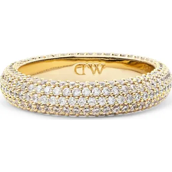 Prsten Daniel Wellington Dámský prsten Pavé DW00401686, zlatá barva