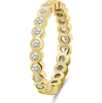 Šperk Brilio Silver Pozlacený prsten se zirkony RI050Y 56 mm (Ag925/1000, 2,59 g)