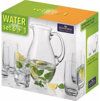 Sklenice BOHEMIA ROYAL CRYSTAL Water set 7 pcs
