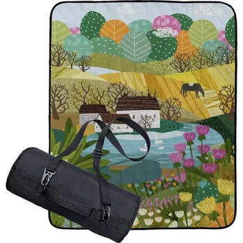 Pikniková deka Butter Kings Pikniková deka s popruhem Happy living