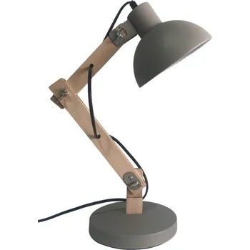 Žárovka Tesla KATKA retro, E27, kovová/dřevěná, stříbrná