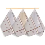 BELLATEX utěrka, sada 3 ks, 50 × 70, 159 espresso