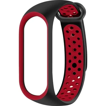 Příslušenství k chytrým hodinkám Eternico Sporty pro Xiaomi Mi band 5 / 6 / 7 solid black and red