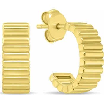 Oblečení a móda Brilio Silver Pozlacené kruhové náušnice EA1091Y (Ag925/1000, 3,78 g)
