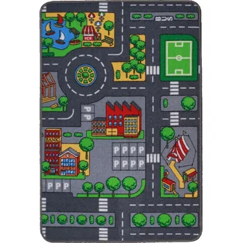 Koberec DOCHTMANN Dětský koberec město 67 × 100 cm