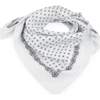 Šátek Bavlněný šátek drobné květy 70x70 cm, velké, 6 bílá modrá tmavá