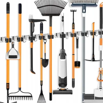Věšák DRŽÁK NA VĚŠÁK NA NÁŘADÍ SMETÁKY HRÁBĚ MOP KARTÁČE 2KS