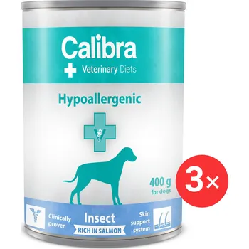 Calibra VD Dog konz. Hypoallergenic Insect & Salmon 3 × 400 g