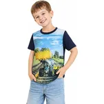 Chlapecká trička s nakladačem MC9862 Velikost: 104, Barva: Tmavě modrá