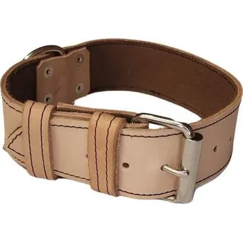 Obojek pro psa Palkar Obojek z kůže hlazenice pro psy 70 cm × 40 mm přírodní