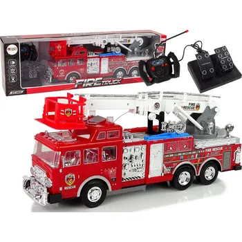 RC model auta Mamido Hasičské auto na dálkové ovládání s plynovým a brzdovým pedálem
