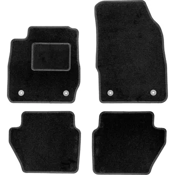 Autodoplněk ACI textilní koberečky černé, kulaté fixace (sada 4 ks) pro Ford FIESTA 2013- 2017