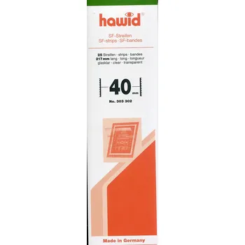 Hawidky pásky 217 x 40 mm, průhledné (bal. 25 ks)