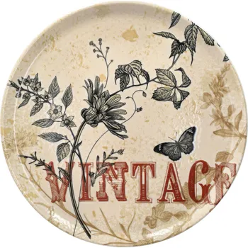 Talíř Tognana ANDREA FONTEBASSO Cinzia Vintage beig Pizza talíř 33 cme 2 ks