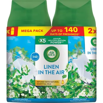 Osvěžovač vzduchu AIR WICK Freshmatic náplň DUO Prádlo ve vánku 2× 250 ml