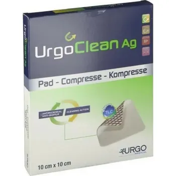 Náplast Urgo - UrgoClean Ag - 10 cm × 10 cm - 1 ks