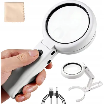 Lupa LUPA NA ČTENÍ SKLO S PODSVÍCENÍM SKLÁDACÍ 2V1 5x 11x