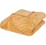 Atmosphera Dekorační flanelový přehoz Zoa, 180 × 230 cm, žlutý