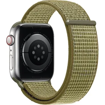 Příslušenství k chytrým hodinkám Eternico Airy pro Apple Watch 42mm / 44mm / 45mm / Ultra 49mm Green Fig and Brown edge