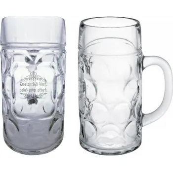 Sklenice B.BOHEMIAN Tuplák na pivo PŘÍZEŇ 1 l (cz)