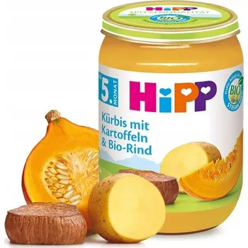 Dětská výživa Příkrm Hipp od 4. měsíce 190 g zelenina, hovězí maso, brambory