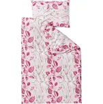 TEXTILOMANIE Bavlněné povlečení LISTY růžové