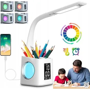Lampička LED LAMPIČKA NA STŮL ČTECÍ ŠKOLNÍ USB KLIPS