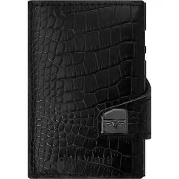 Peněženka Tru Virtu Click & Slide Twin - kožená Croco Black