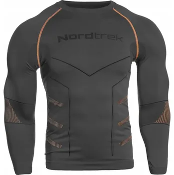 Pánské tričko Pánské termoaktivní triko FreeNord Tongari Long Sleeve - Grey/Orange S
