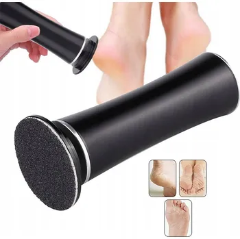 Elektrický odstraňovač ztvrdlé kůže a mozolů na nohou, černý