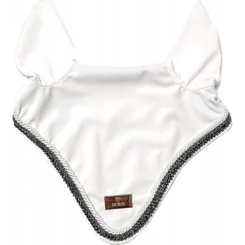 Chránič sluchu Horss Velvet Glam - chrániče sluchu pro koně - bílá off white