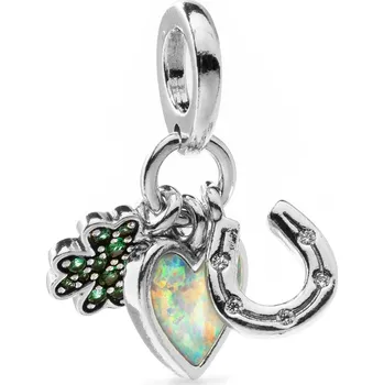 Šperk PANDORA Čtyřlístek, srdce a podkova 792755C01 (Ag 925/1000, 2 g)