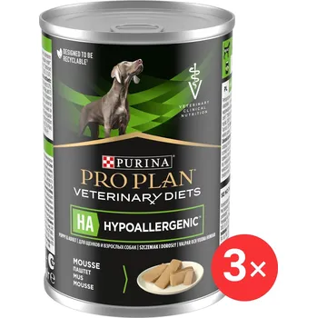 Krmivo pro psa Pro Plan Veterinary Diets Canine HA Hypoallergenic 3 × 400 g