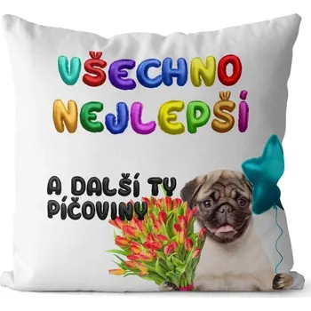 Polštář Impar polštář Všechno nejlepší - p*čoviny