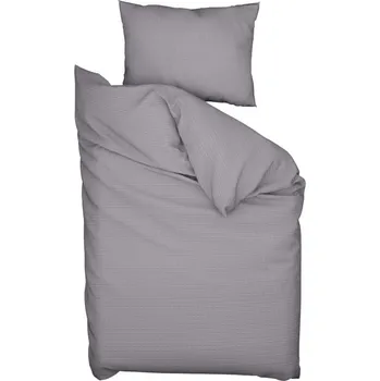 Povlečení TEXTILOMANIE Krepové povlečení Lux šedé knoflík