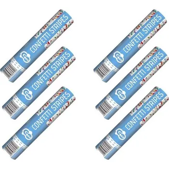 Konfeta GODAN Konfety mix barev - barevný papír 6 ks, 30 cm