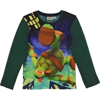 Pánské tričko Želvy Ninja - dětské tričko 98 cm, zelené