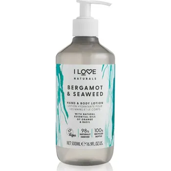 Péče o ruce I Love Naturals Bergamot & Seaweed přírodní krém na ruce 500 ml