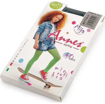 Dívčí oblečení Dívčí punčocháče jednobarevné 40 den, barva 23 (vel. 98/104) zelená tmavá